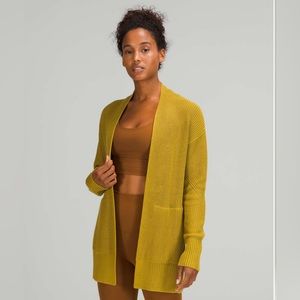 Lululemon Cashlu Sweater Wrap - Auric Gold